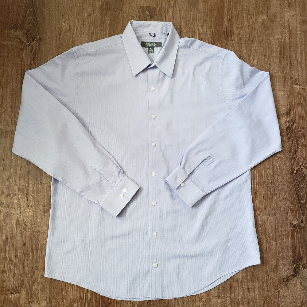 Kenneth Cole Long Sleeve	Slim Fit Shirt lily XL